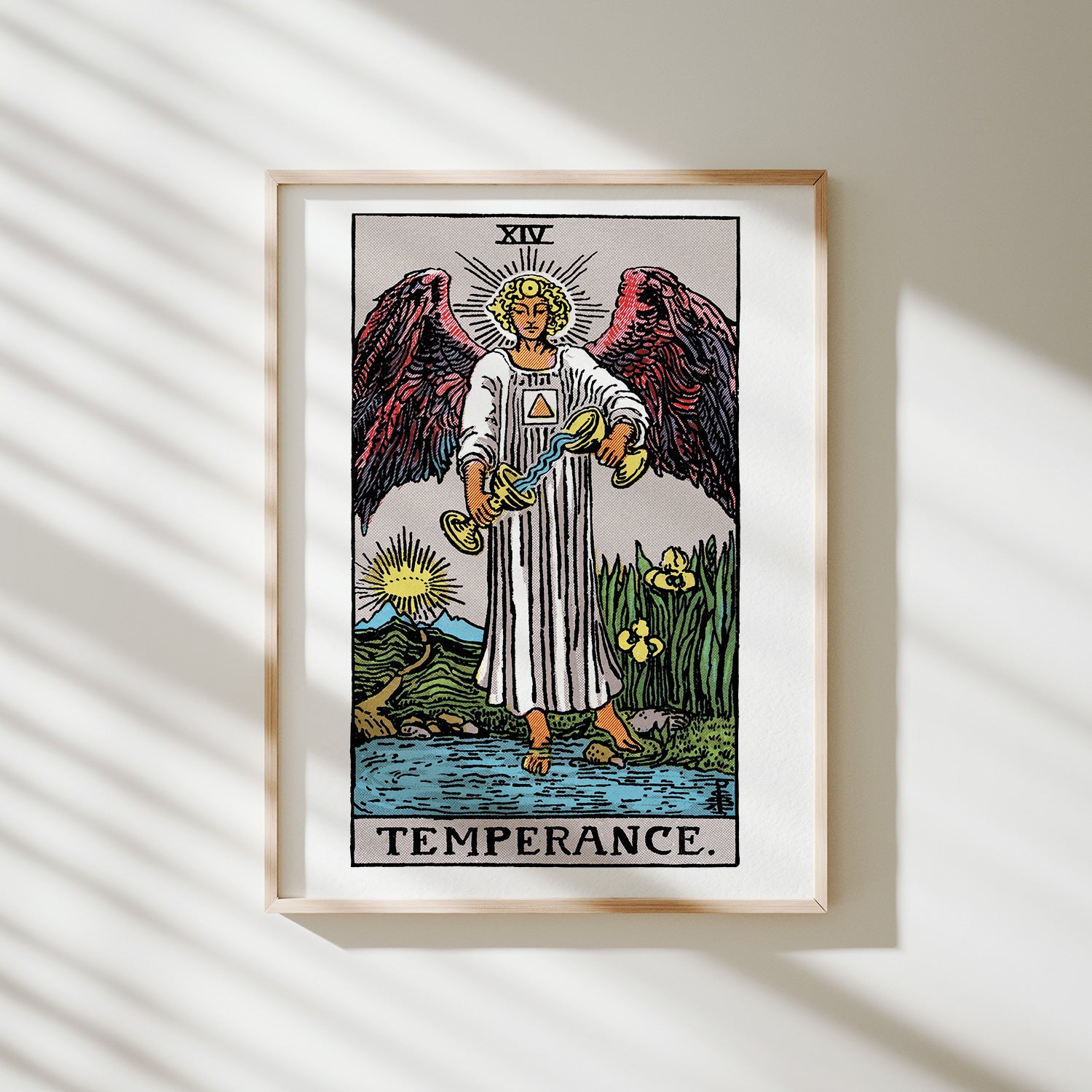 poster tarot la templanza