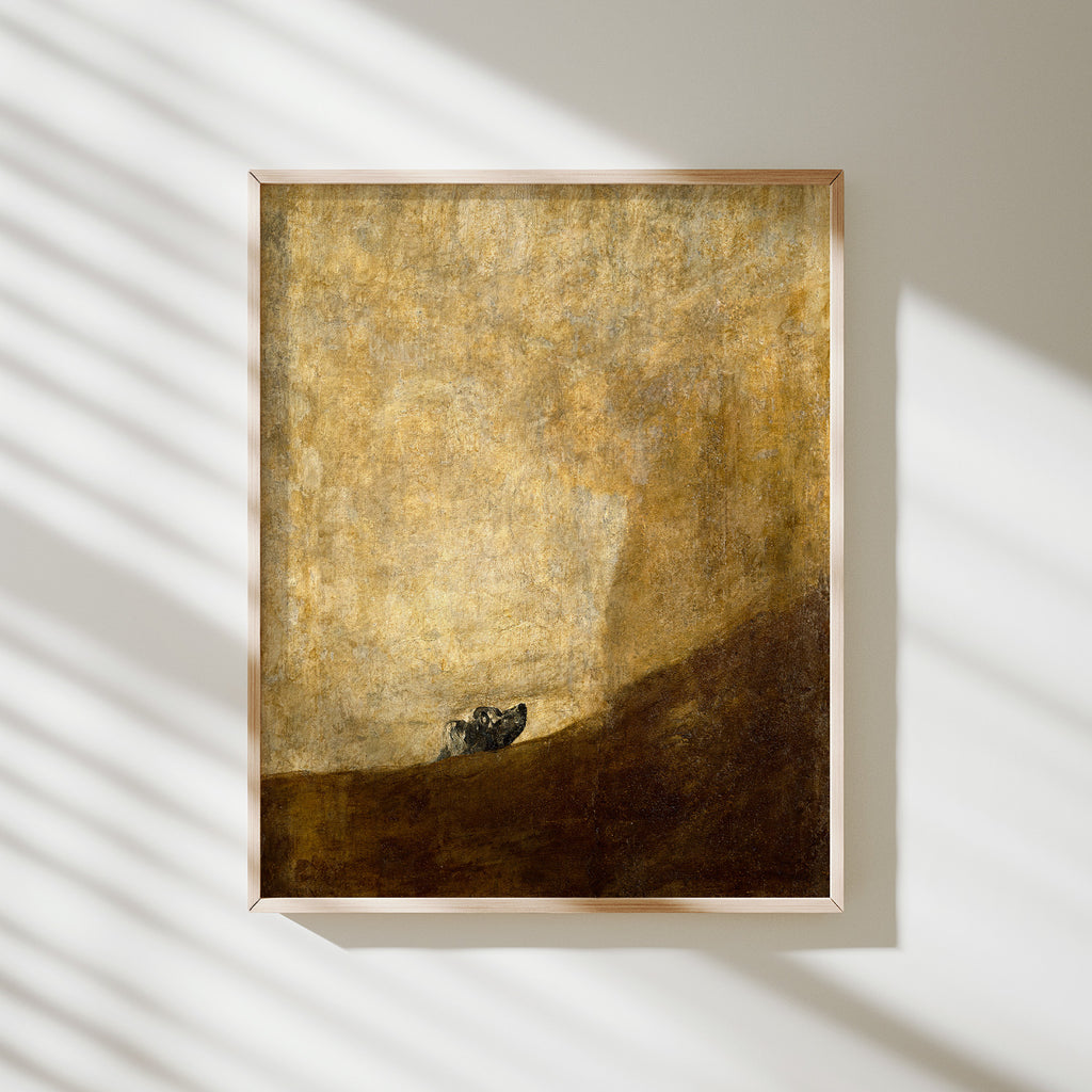 perro semihundido goya