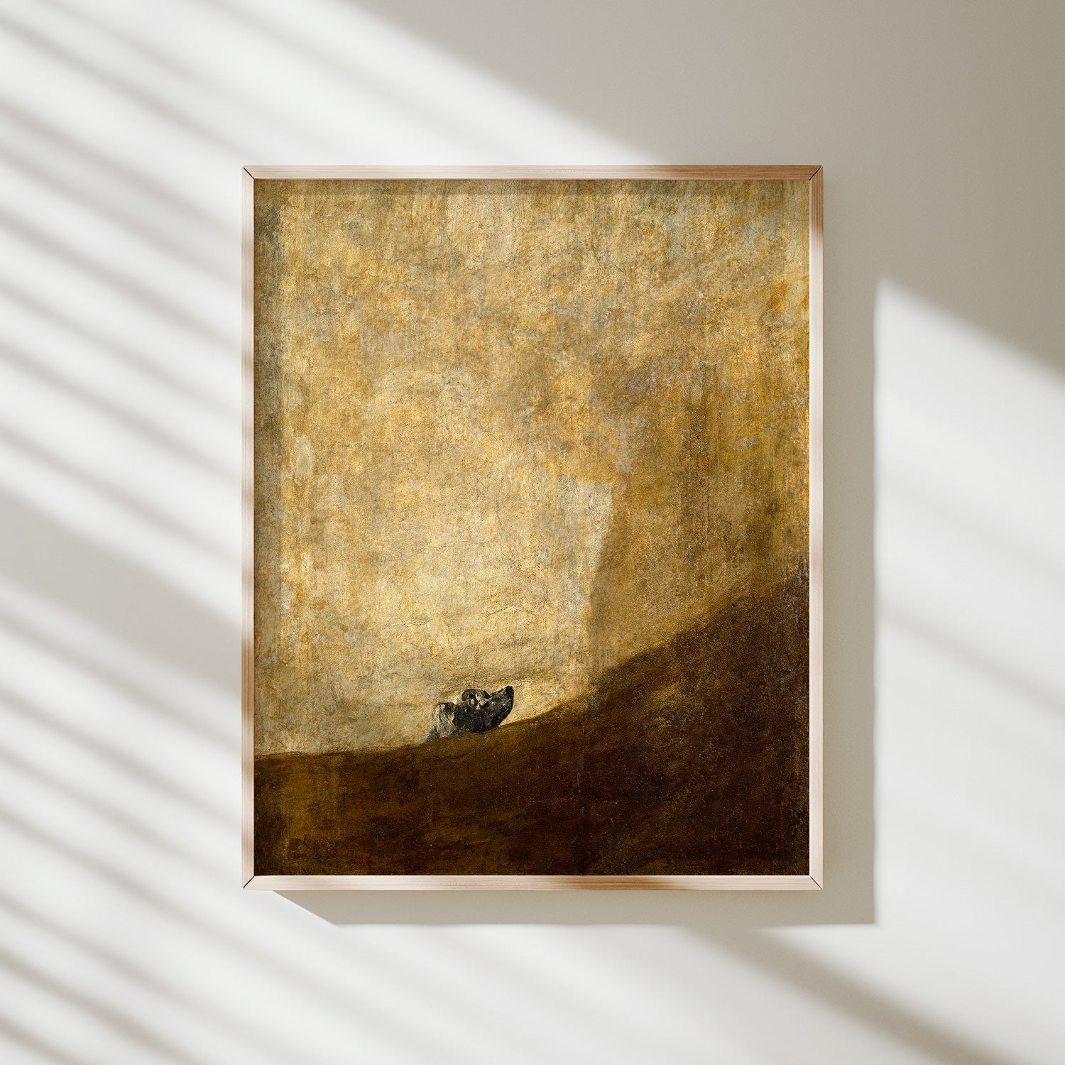 perro semihundido goya