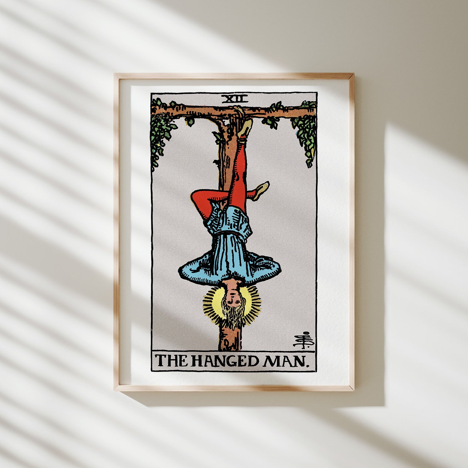 poster tarot el hombre colgado