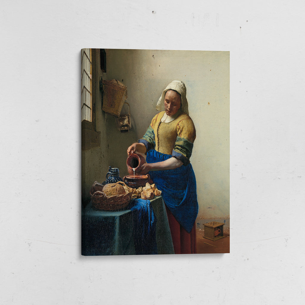 la lechera vermeer canvas