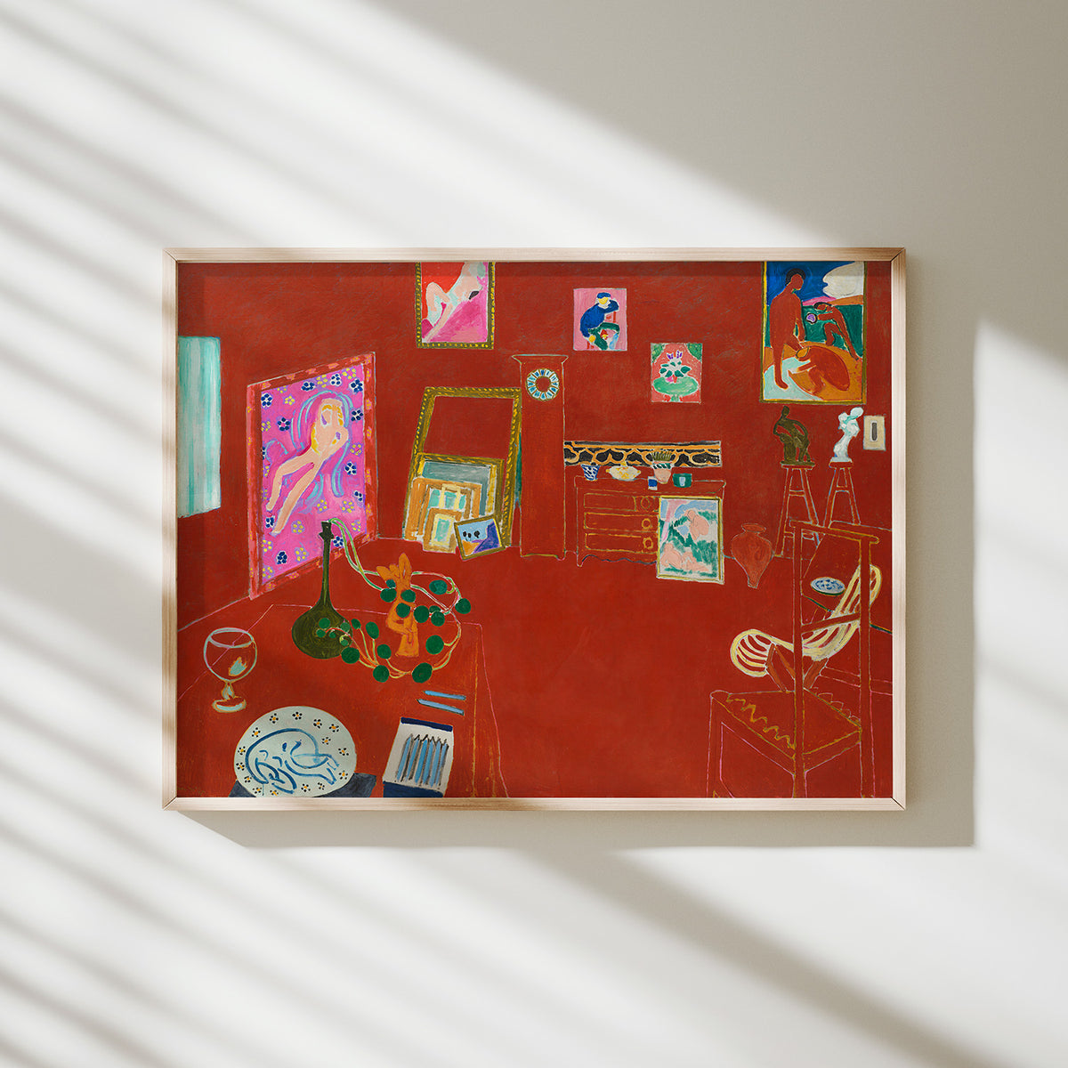 lámina el estudio rojo matisse