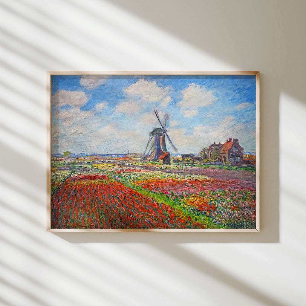 campo de tulipanes en holanda monet