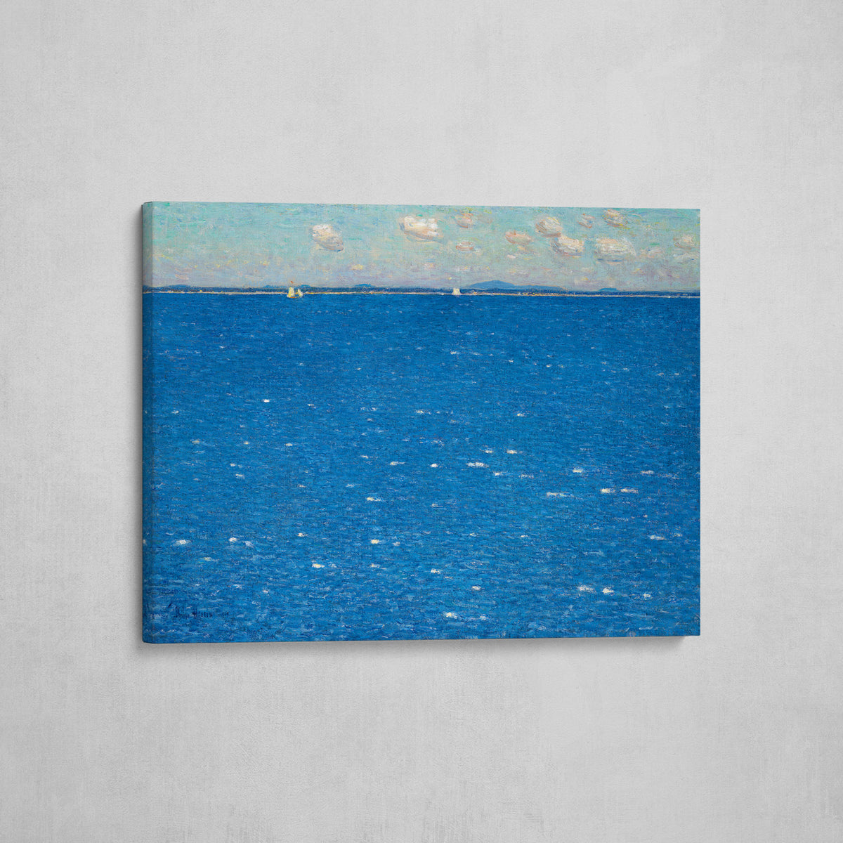 canvas el viento del oeste, islas de shoals childe hassam