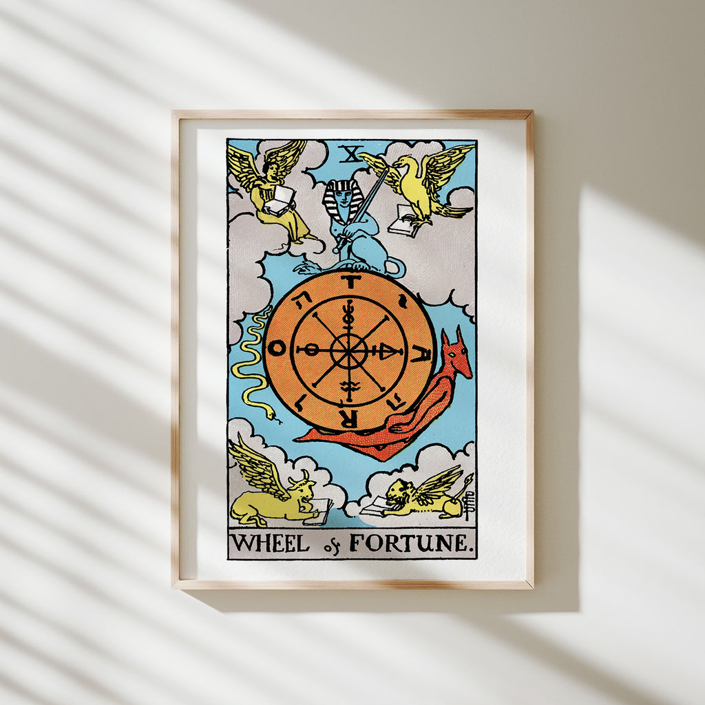 poster tarot la rueda de la fortuna