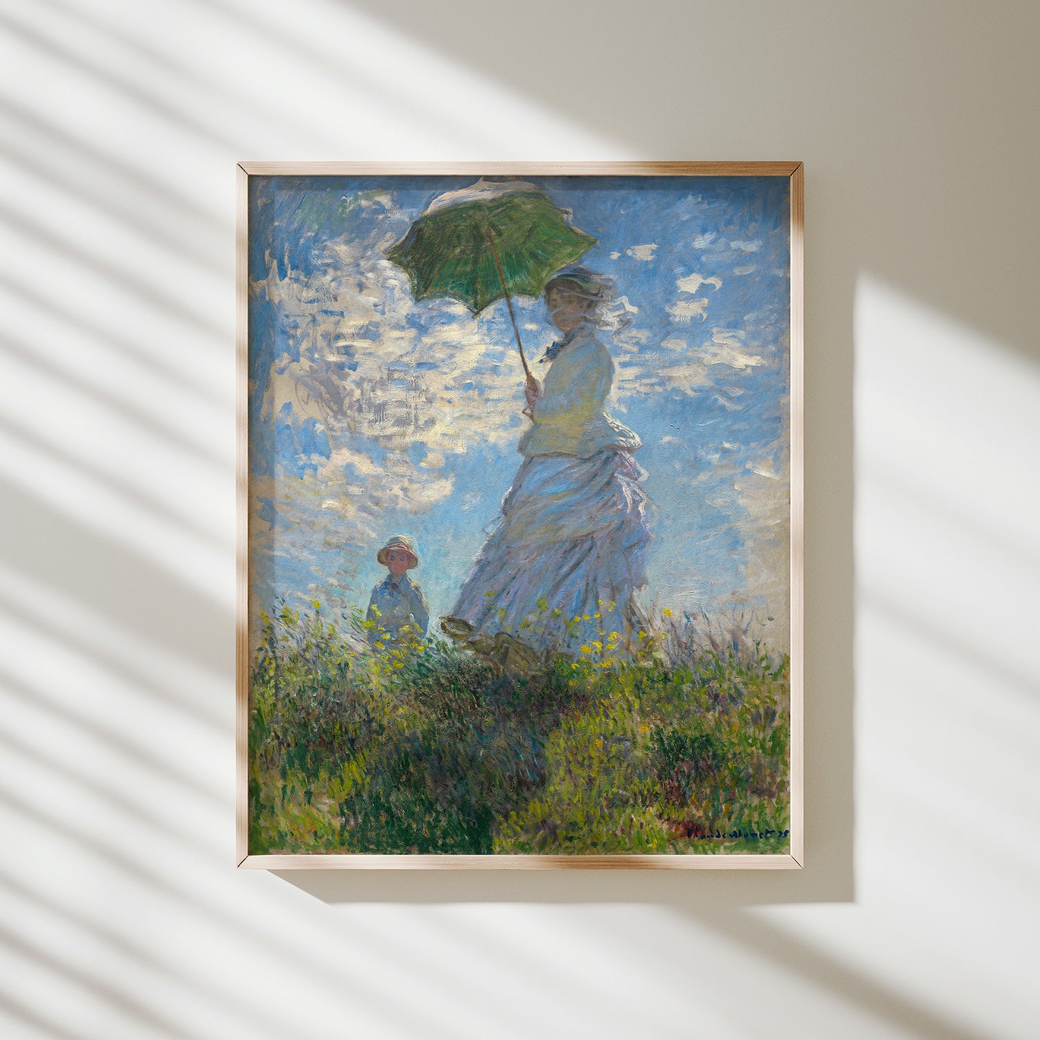 mujer con parasol monet