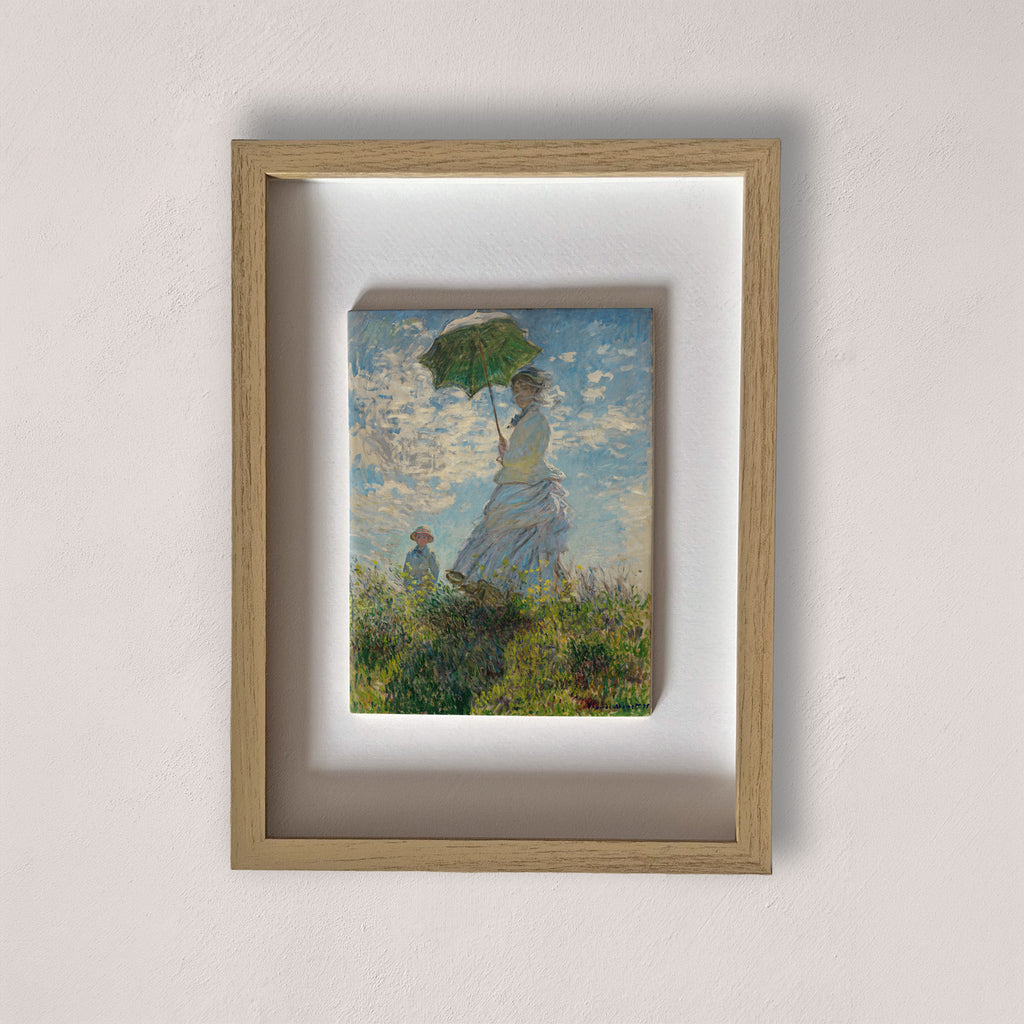 mujer con parasol monet cerámica
